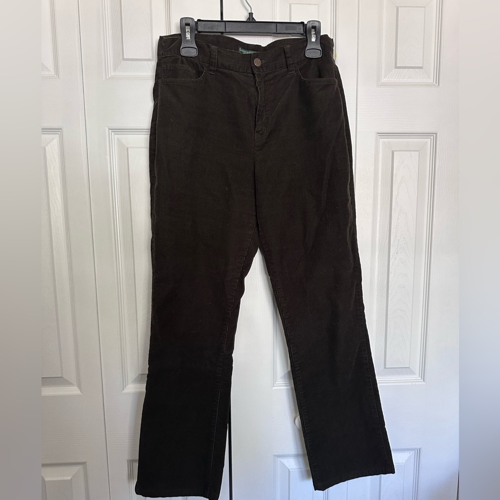 Ralph Lauren Women's Dark Green corduroy Jeans
